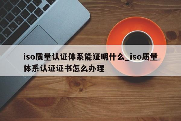 iso质量认证体系能证明什么_iso质量体系认证证书怎么办理