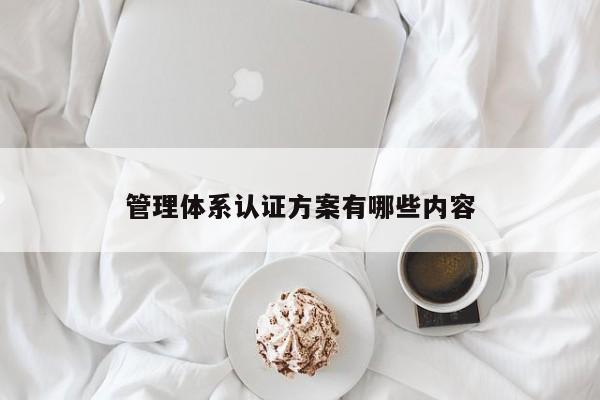 管理体系认证方案有哪些内容
