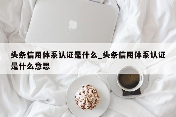 头条信用体系认证是什么_头条信用体系认证是什么意思